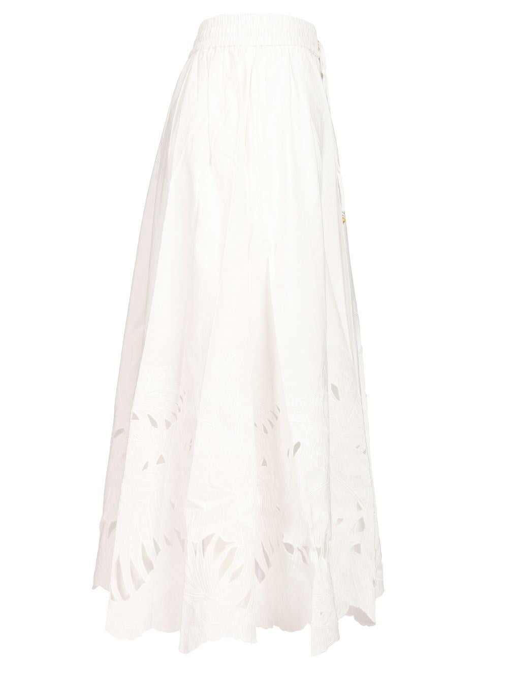 Zimmermann Women Mahon Embroidered Midi Skirt ZIMMERMANN