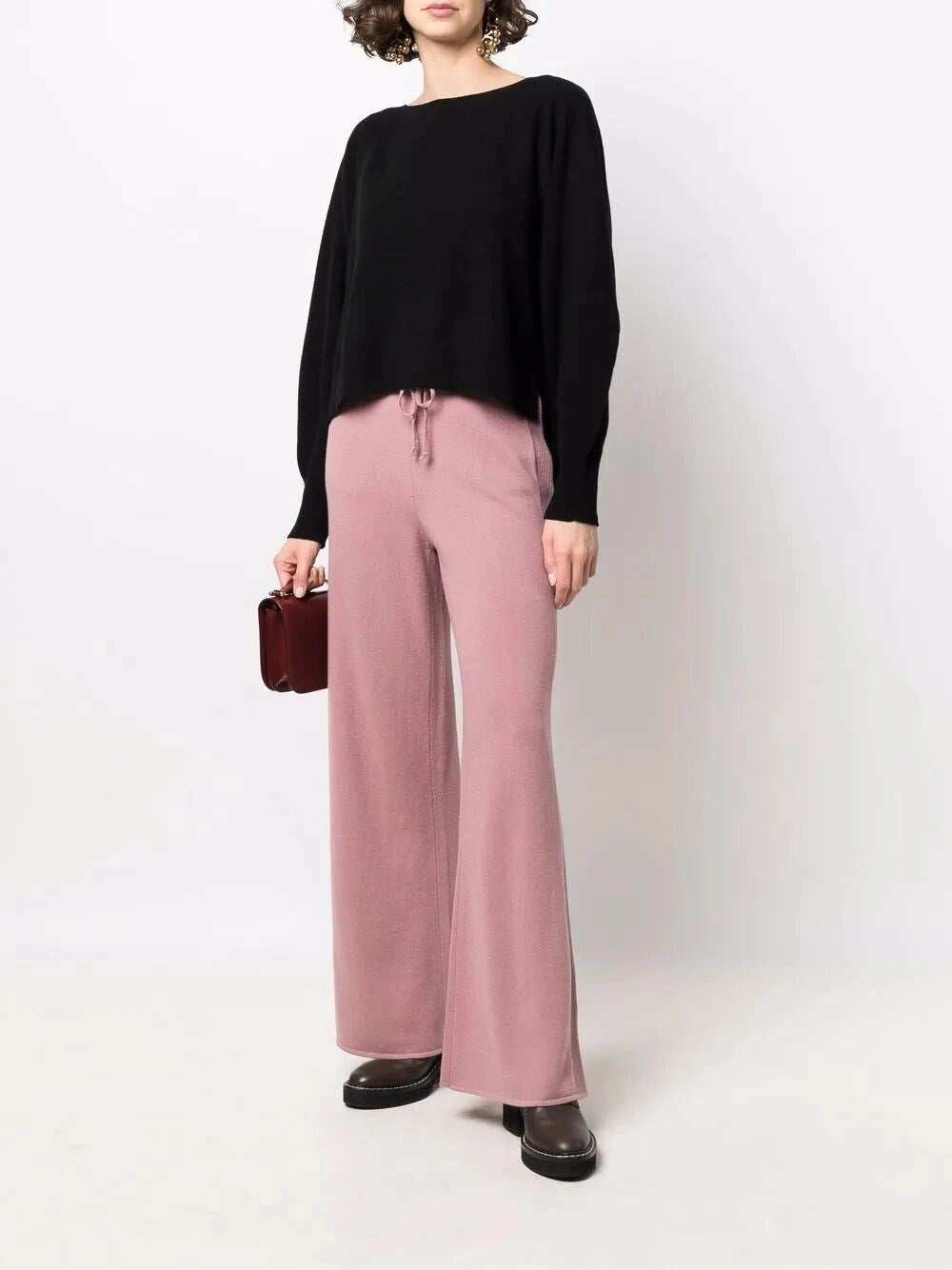 Alberta Ferretti Women V-Neck Ruffled Sweater ALBERTA FERRETTI
