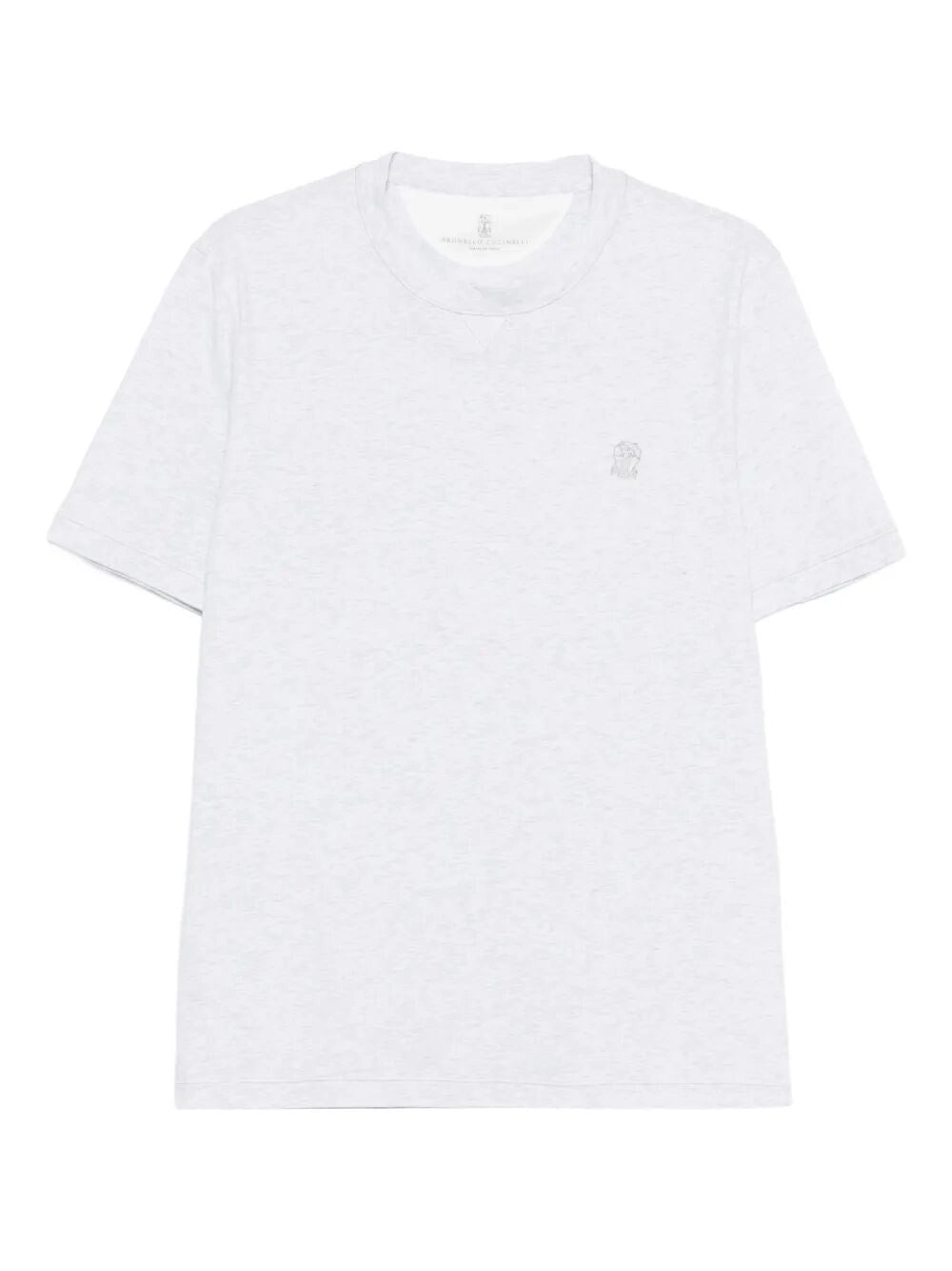 Brunello Cucinelli Men Crew-Neck T-Shirt With Logo BRUNELLO CUCINELLI