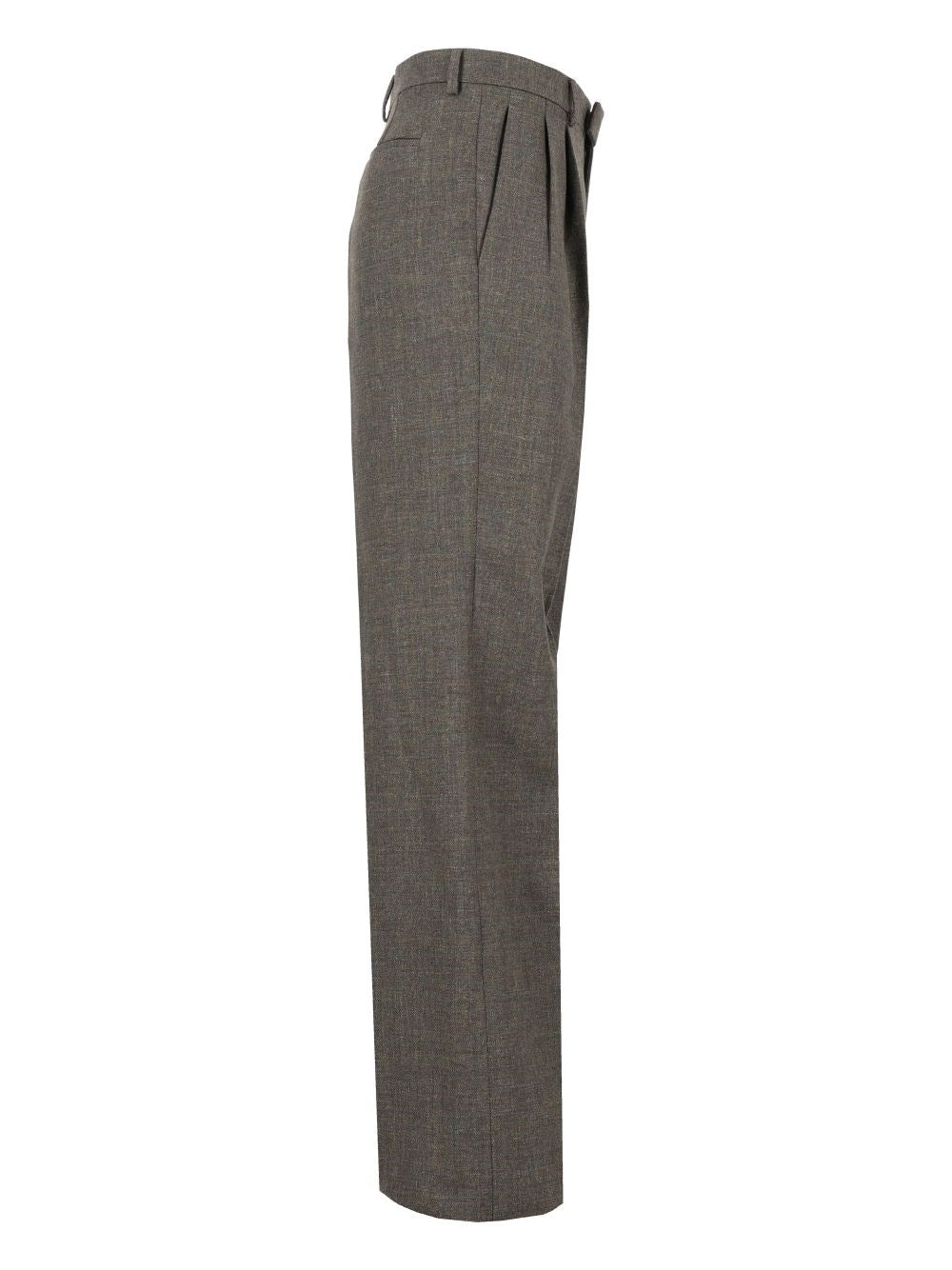 Valentino Garavani Men Mouliné Wool And Linen Trousers VALENTINO GARAVANI