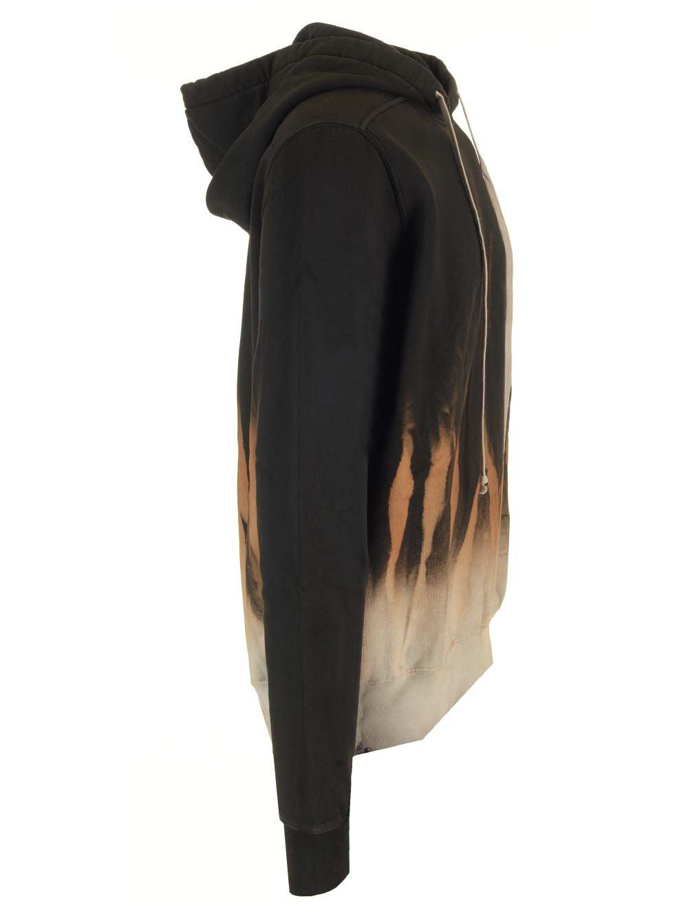 Rick Owens Drkshdw Men Cotton Hoodie Sun Flame RICK OWENS
