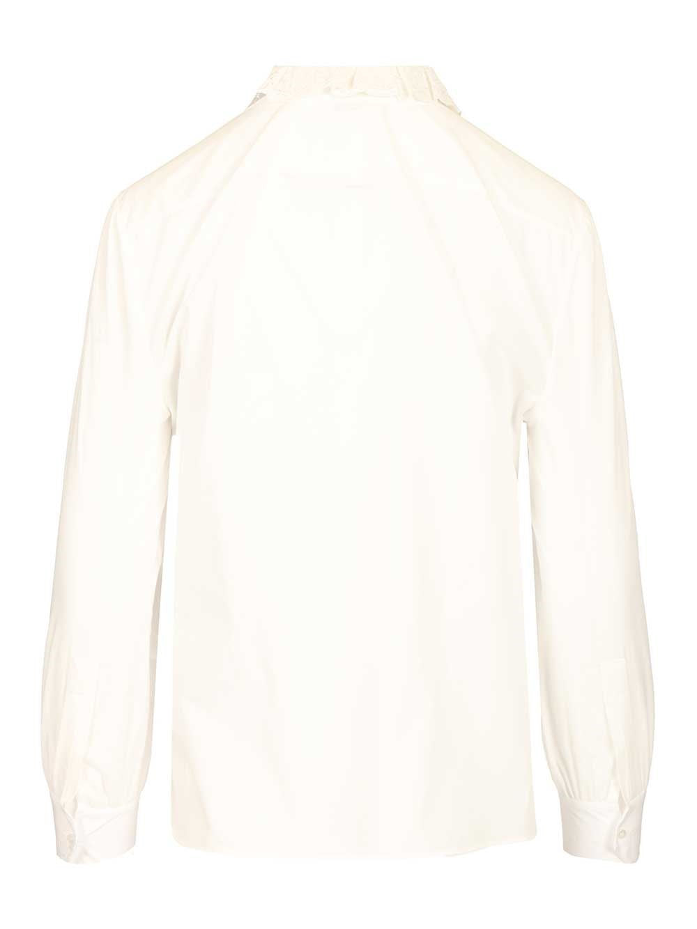 Saint Laurent Women Cotton Poplin Shirt SAINT LAURENT