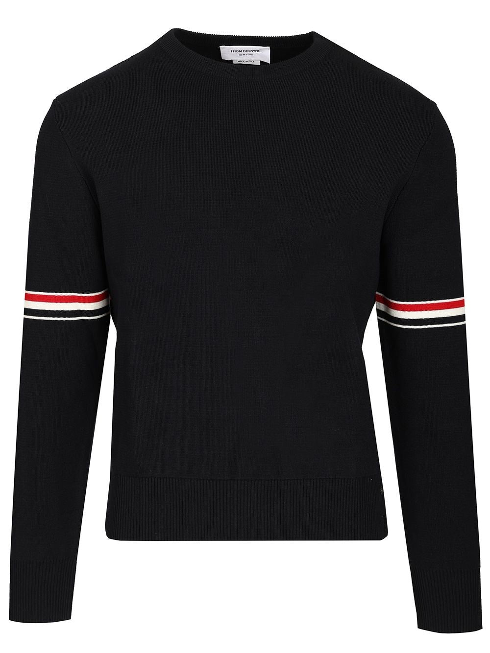 Thom Browne Men Milano Stitch Crew Neck Sweater THOM BROWNE