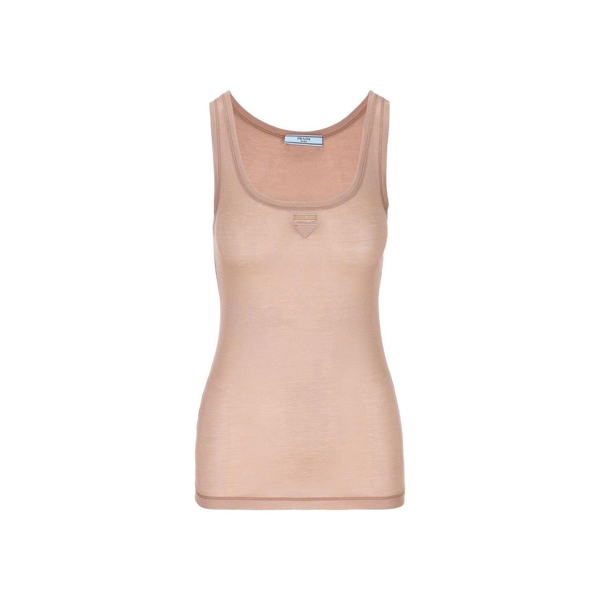 Prada Sleeveless Logo Top Women PRADA
