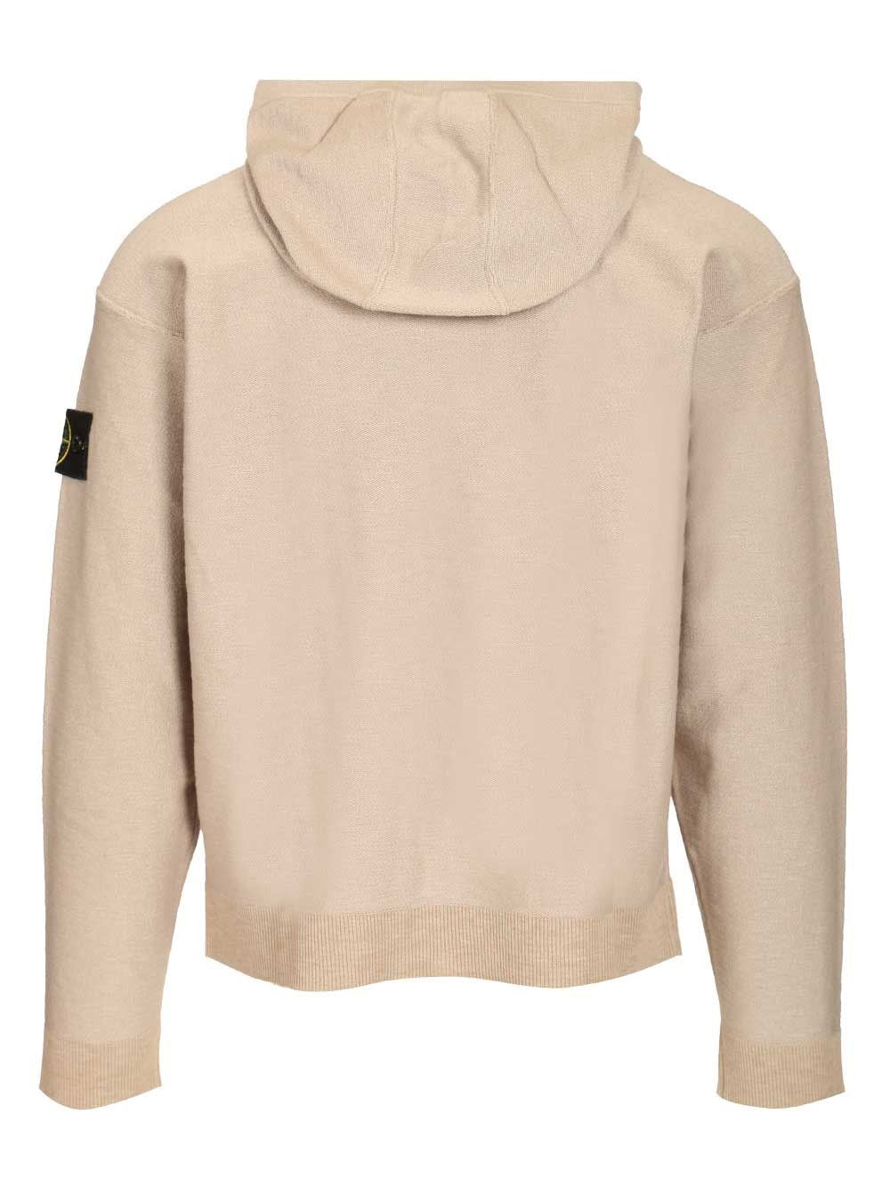 Stone Island Men Panama Organic Cotton Zip-Up Hooded Jacket STONE ISLAND