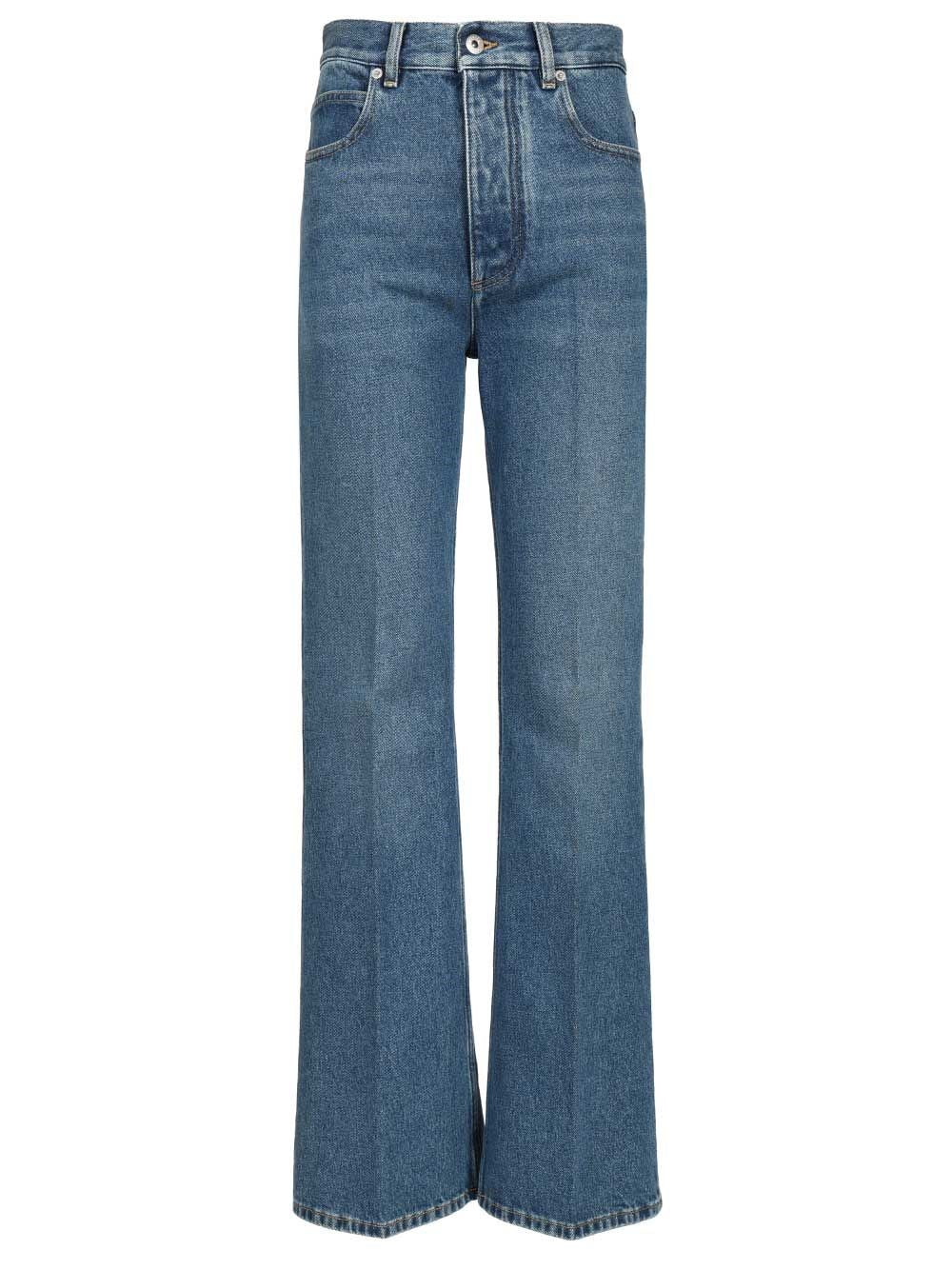 Bottega Veneta Women Medium Indigo Flared Jeans BOTTEGA VENETA