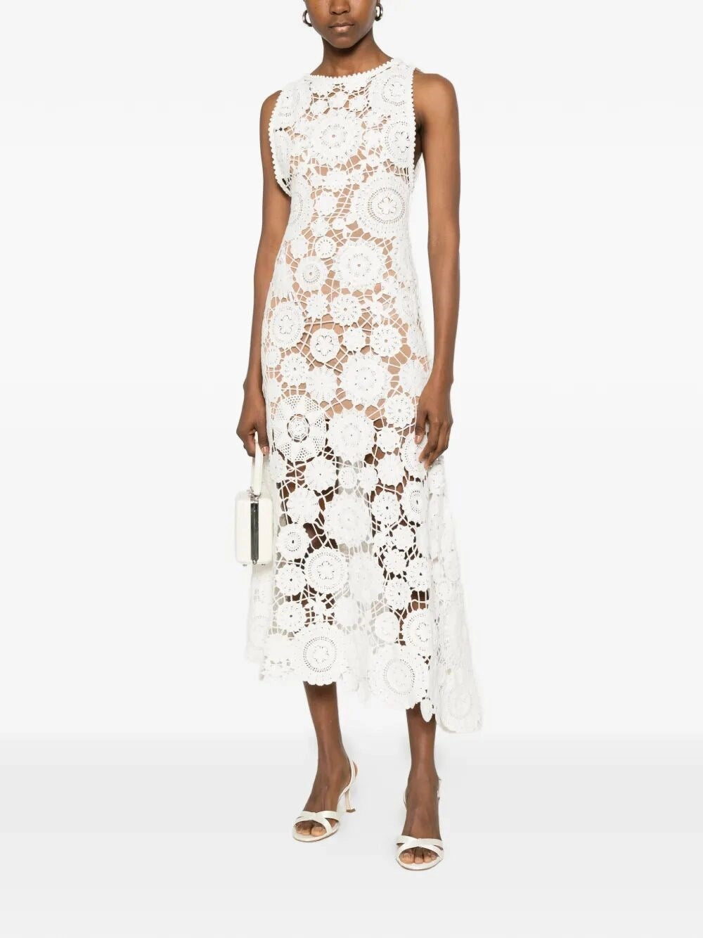 Self-Portrait Women Crochet Maxi Dress SELF-PORTRAIT