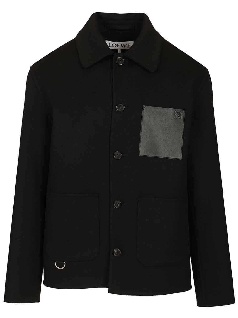 Loewe Men Wool And Cashmere Workwear Jacket LOEWE