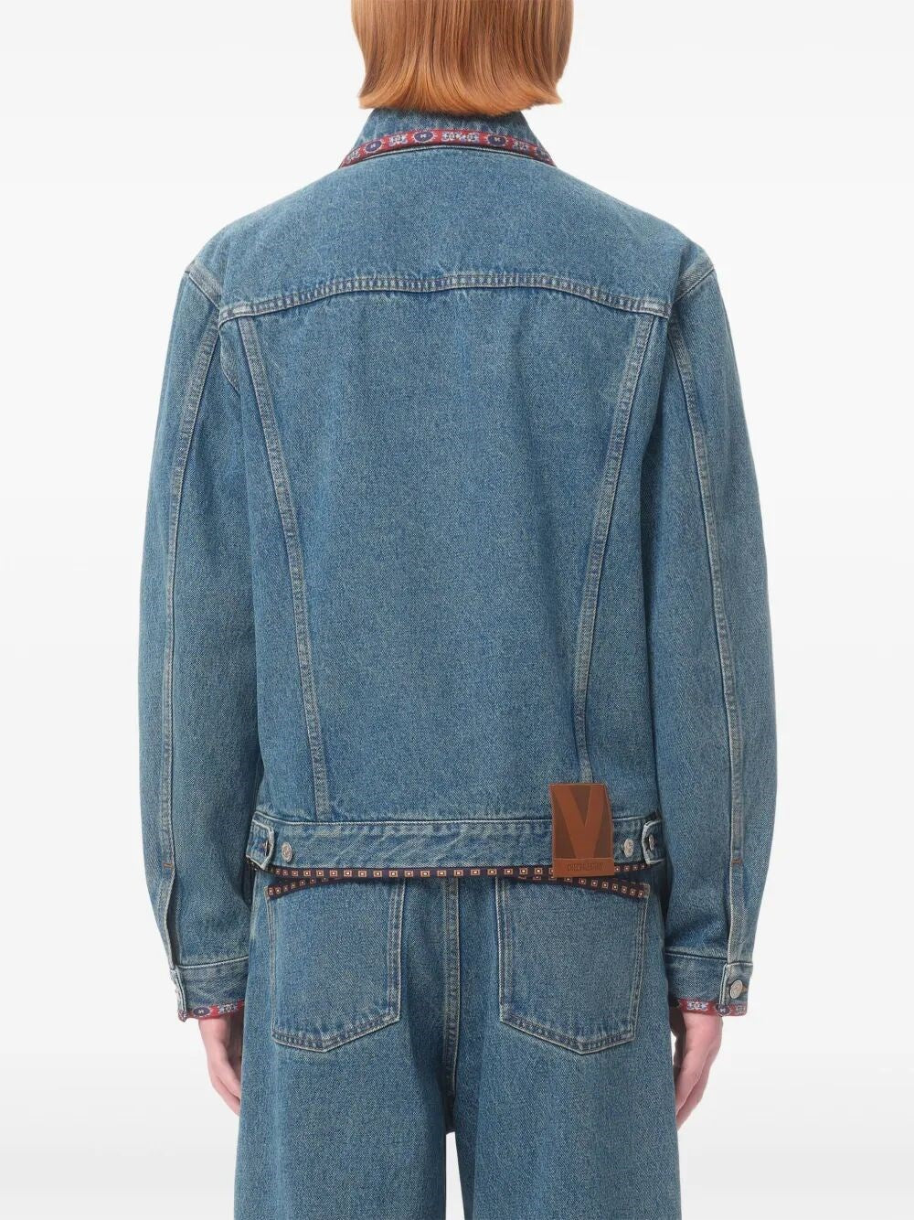 Valentino Garavani Men Embroidered Denim Jacket VALENTINO GARAVANI