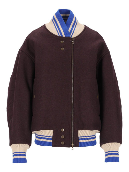 Dries Van Noten Women "Valdi" Wool-Blend Bomber Jacket DRIES VAN NOTEN
