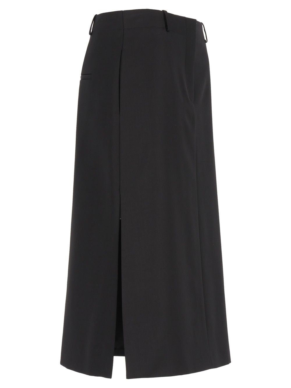 Fendi Women Black Grain De Poudre Skirt FENDI