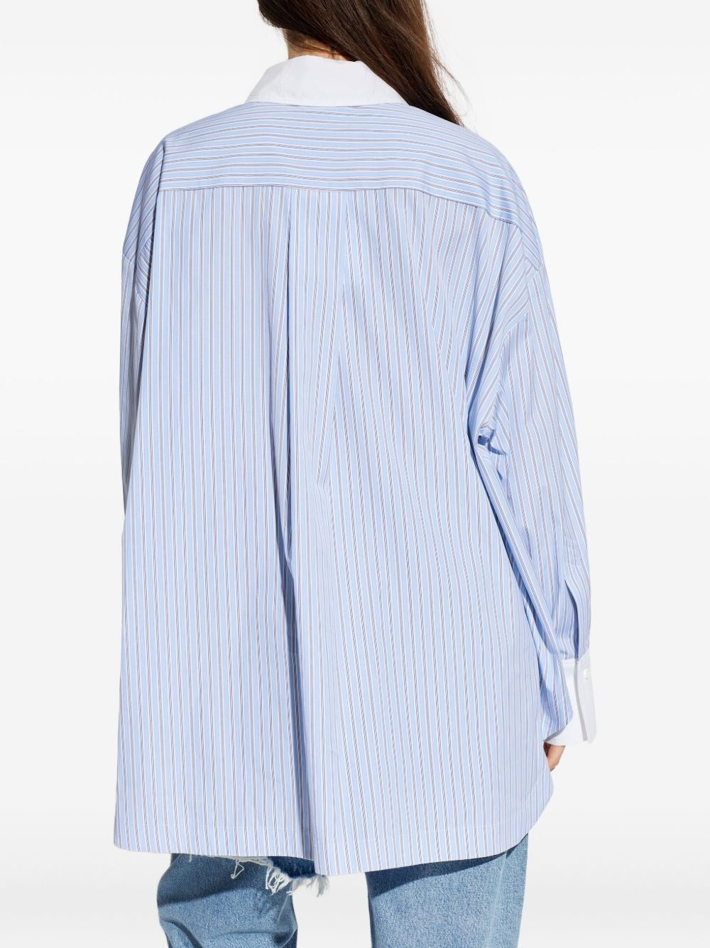 The Attico Women Striped Cotton Shirt THE ATTICO