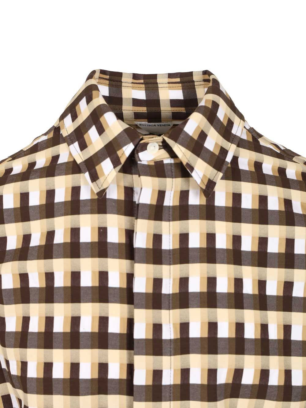 Bottega Veneta Men Checked Shirt BOTTEGA VENETA