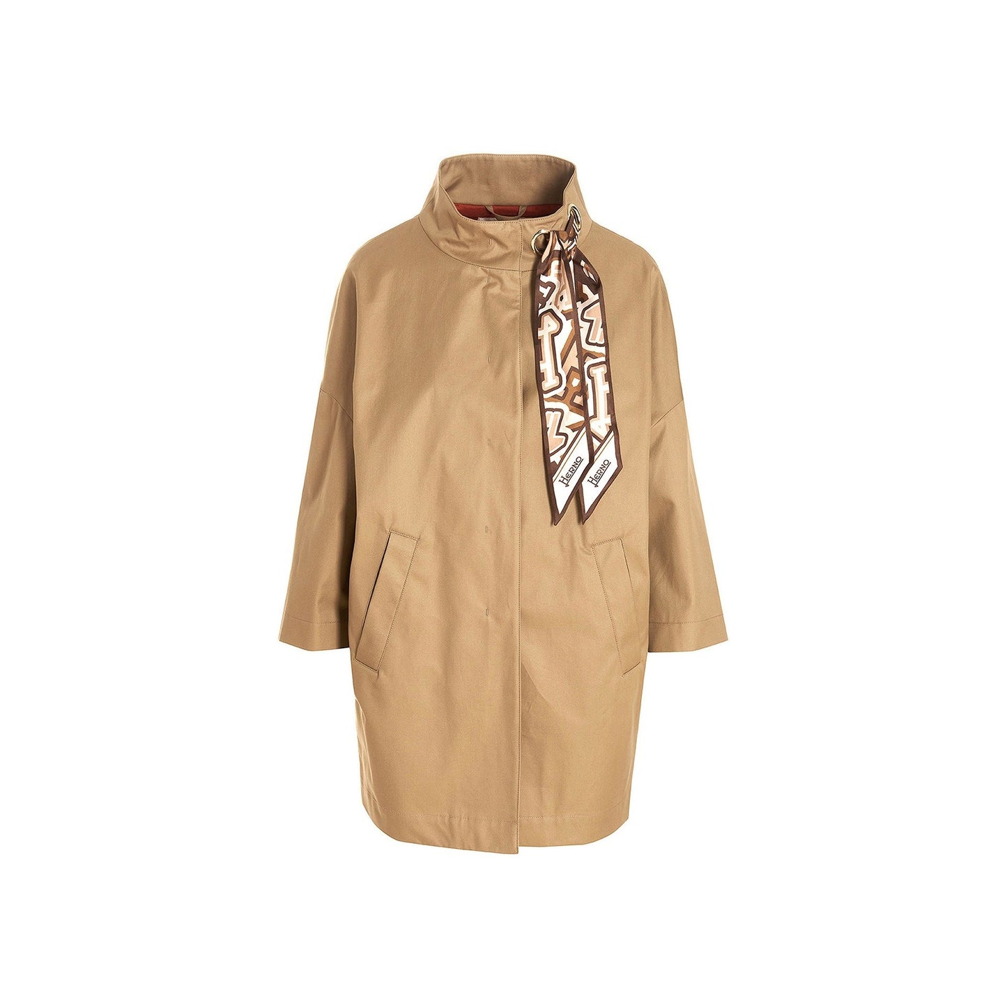 Herno Scarf Detailed Trench Coat Women HERNO