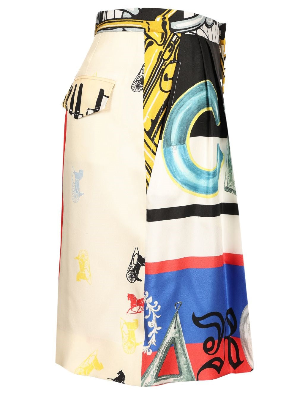 Celine Women Printed Silk Twill Shorts CELINE