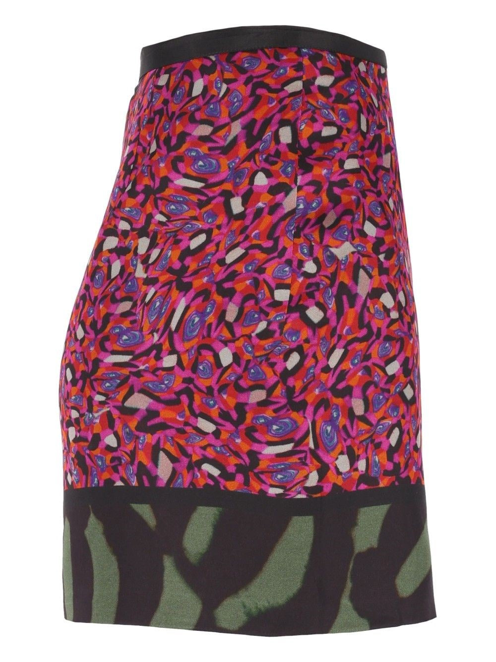 Dries Van Noten Women Gabrinas Printed Satin Wrap Mini Skirt DRIES VAN NOTEN