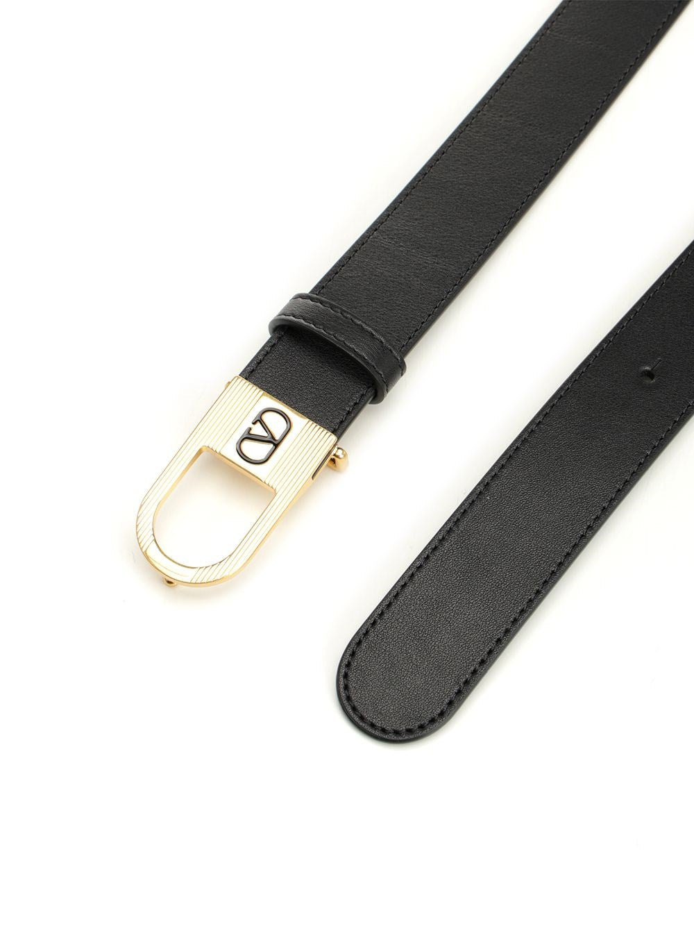 Valentino Garavani Men Vlogo Signature Leather Belt VALENTINO GARAVANI
