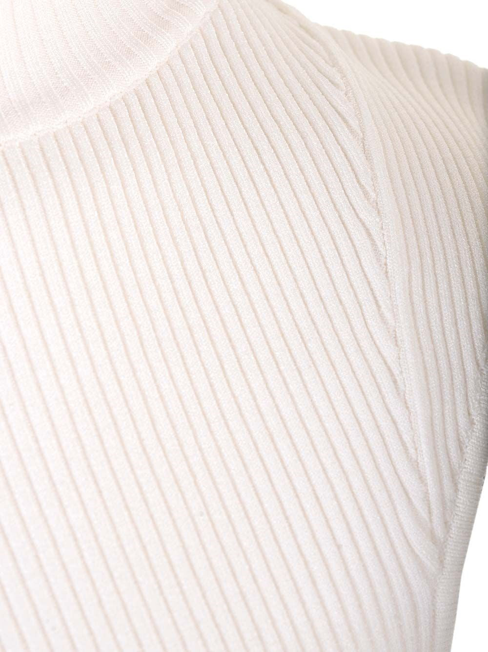 Toteme Women Asymmetric Knit Top White TOTEME