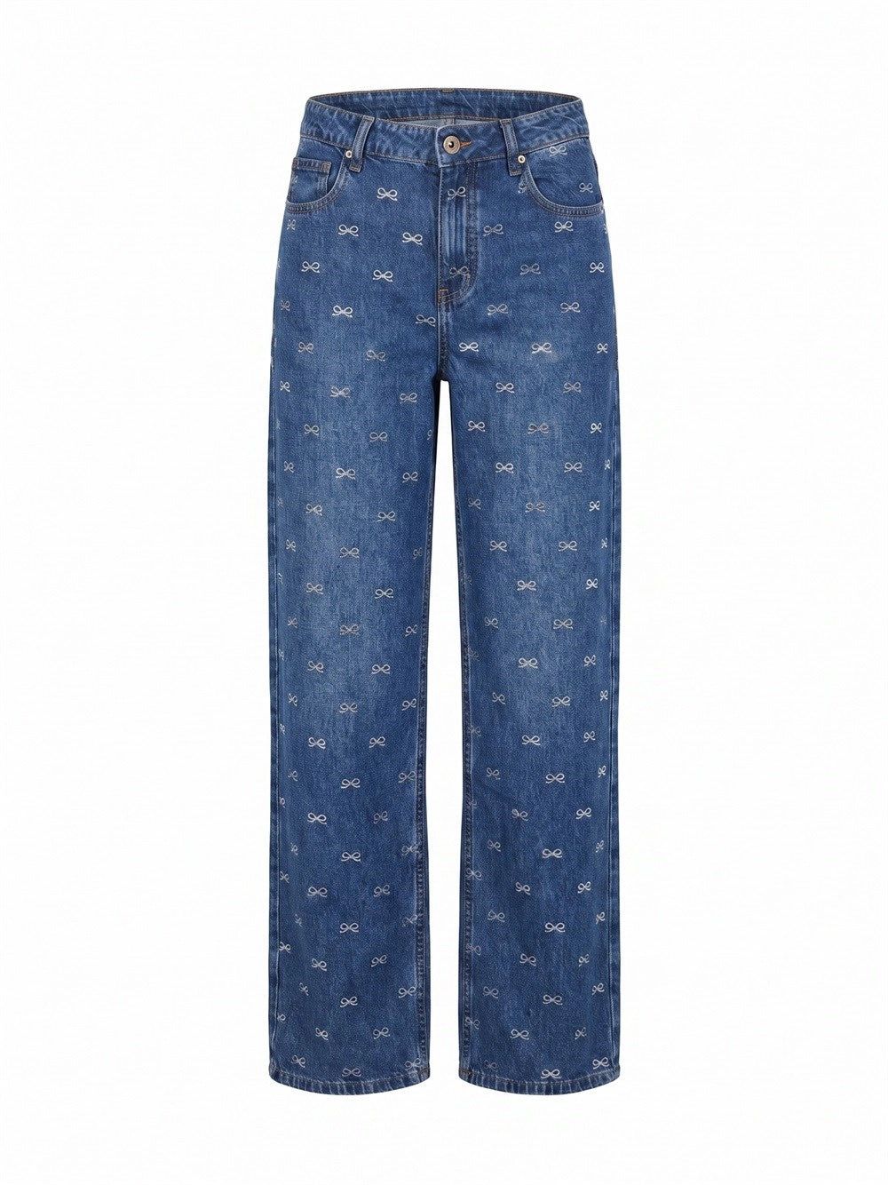 Self-Portrait Women Lightweight Bow Embellished Jeans SELF-PORTRAIT