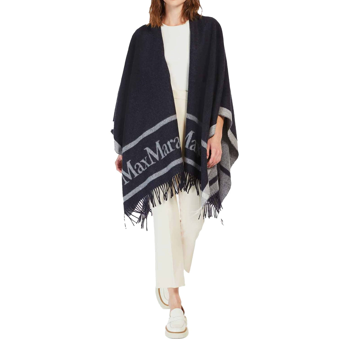 Max Mara Studio Pirania Wool Cape Women MAX MARA STUDIO