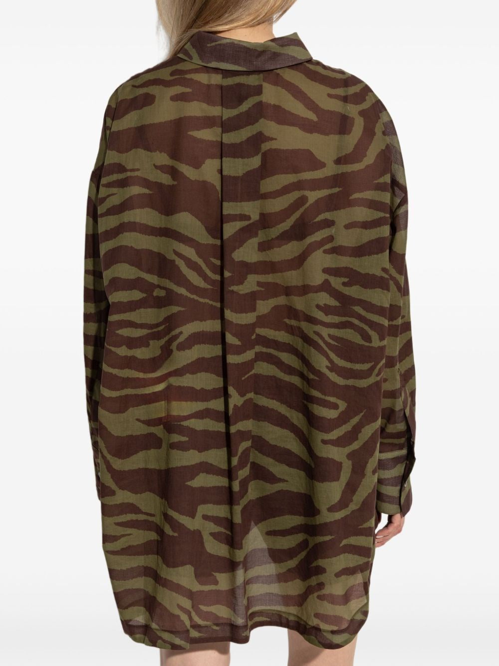 The Attico Women Zebra Print Shirt THE ATTICO