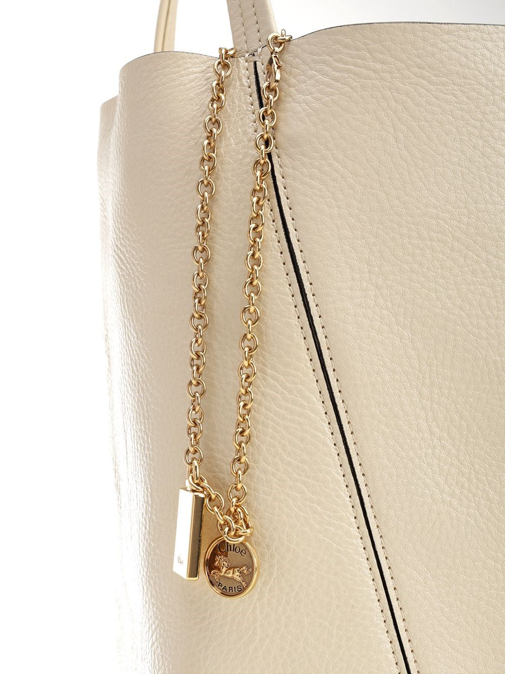 Chloe' Women Chloé Spin Large Hammered Leather Tote Bag CHLOE