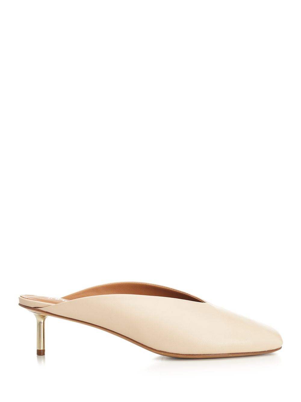 Forte_Forte Women Laminated Leather Clog With Metal Heel FORTE FORTE