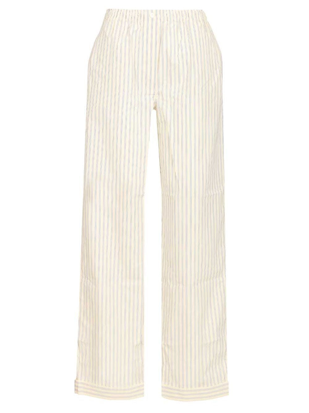 Miu Miu Women Striped Cotton Pajama Pants MIU MIU