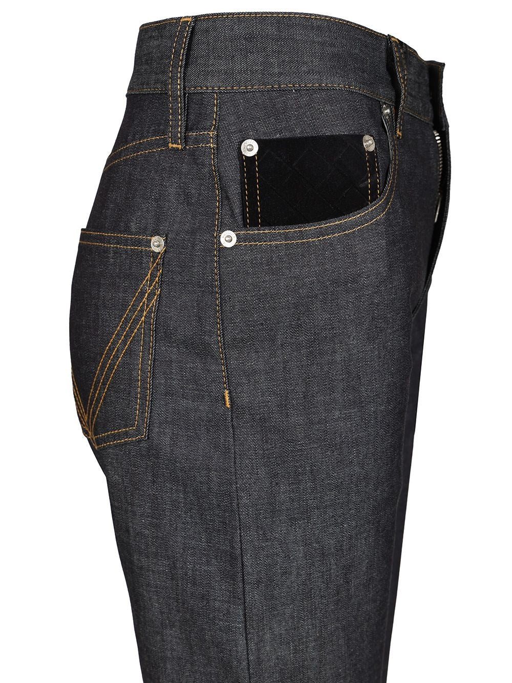 Bottega Veneta Women Jeans With Woven Pocket BOTTEGA VENETA