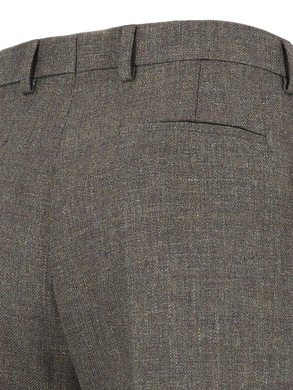 Valentino Garavani Men Mouliné Wool And Linen Trousers VALENTINO GARAVANI