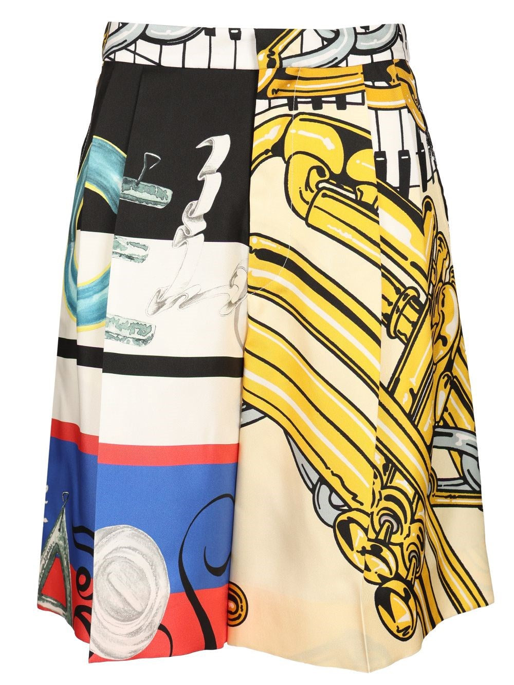 Celine Women Printed Silk Twill Shorts CELINE