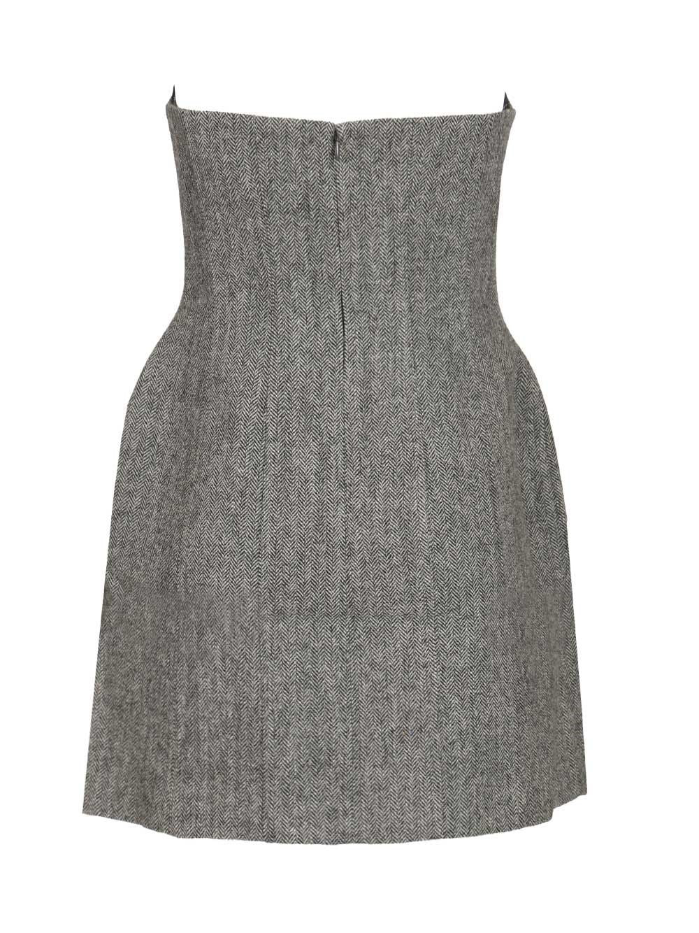 Self-Portrait Women Herringbone Wool Mini Dress SELF-PORTRAIT