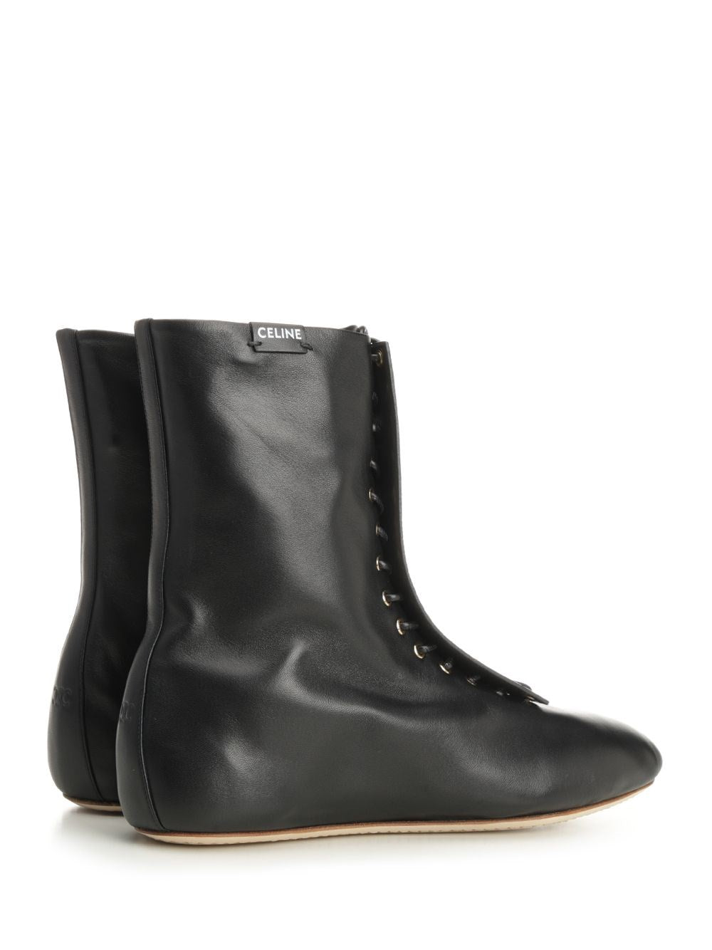 Celine Women Lace-Up Leather Boot CELINE