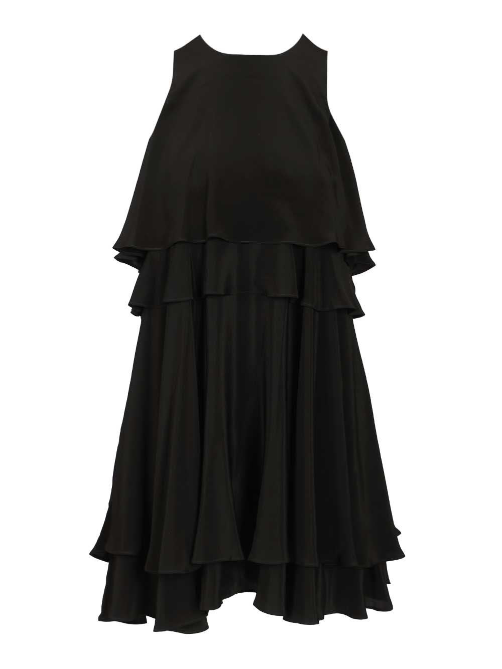 Ami Women Short Sleeveless Dress With Ruffles AMI PARIS