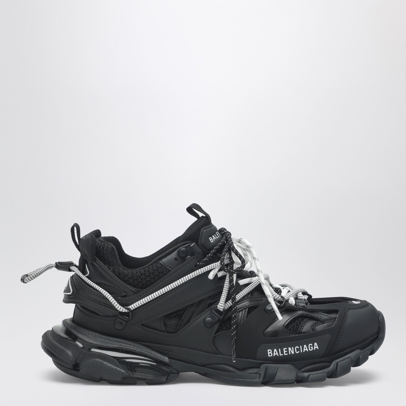 Balenciaga Low Track Sneakers In Black And White Men BALENCIAGA