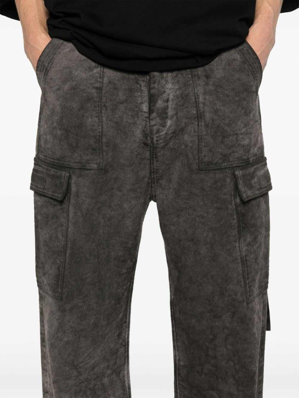 Rick Owens Drkshdw Men Cargo Trousers In Cotton Moleskin Garmen Dyed Dust RICK OWENS