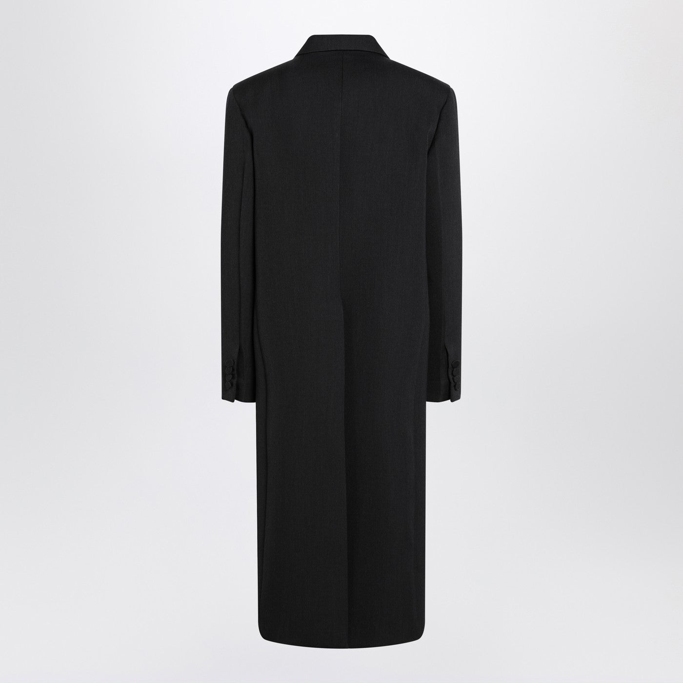 Gucci Long Double-Breasted Grey Wool Coat Men GUCCI