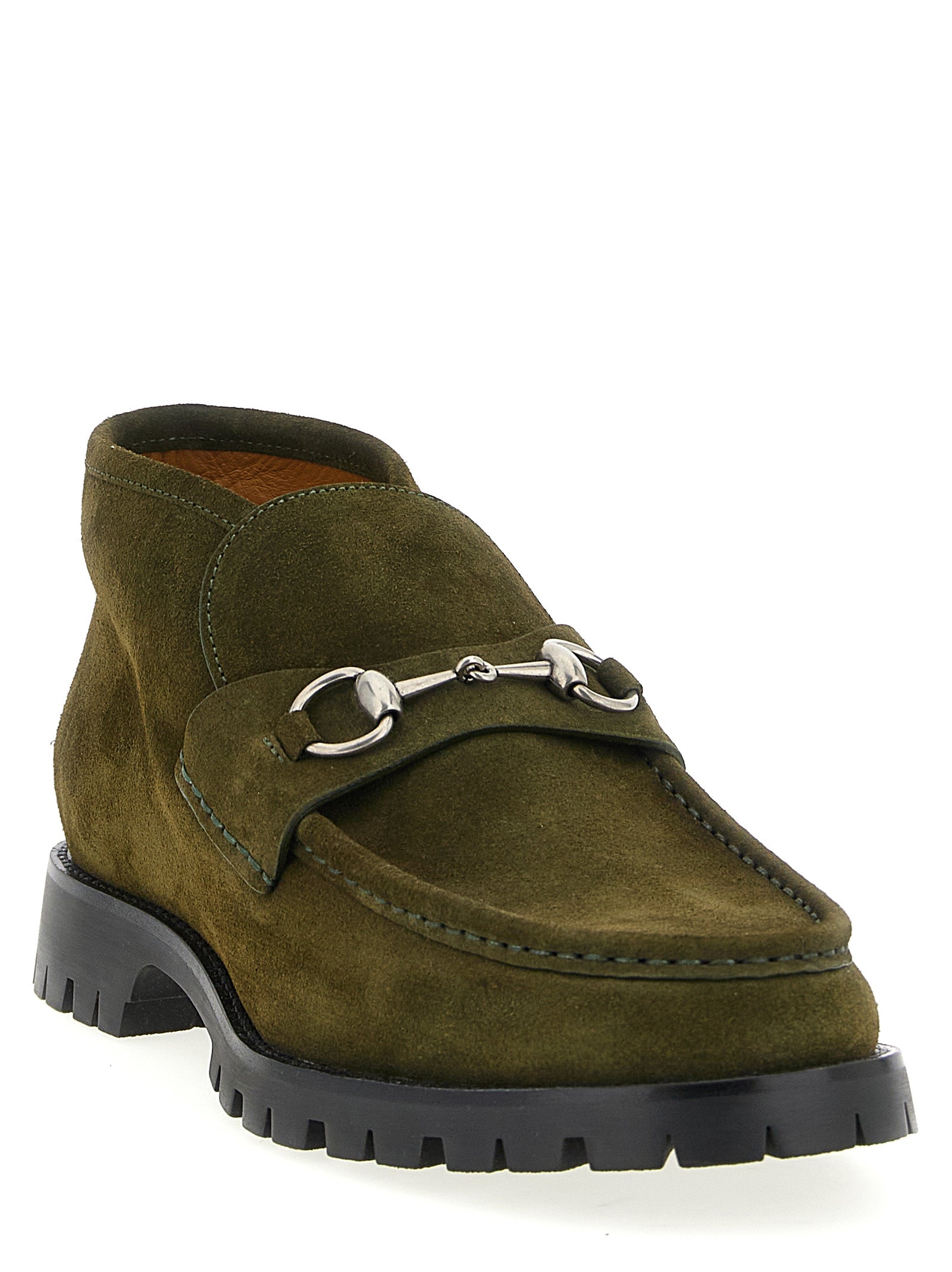 Gucci Men Horsebit Ankle Boots GUCCI