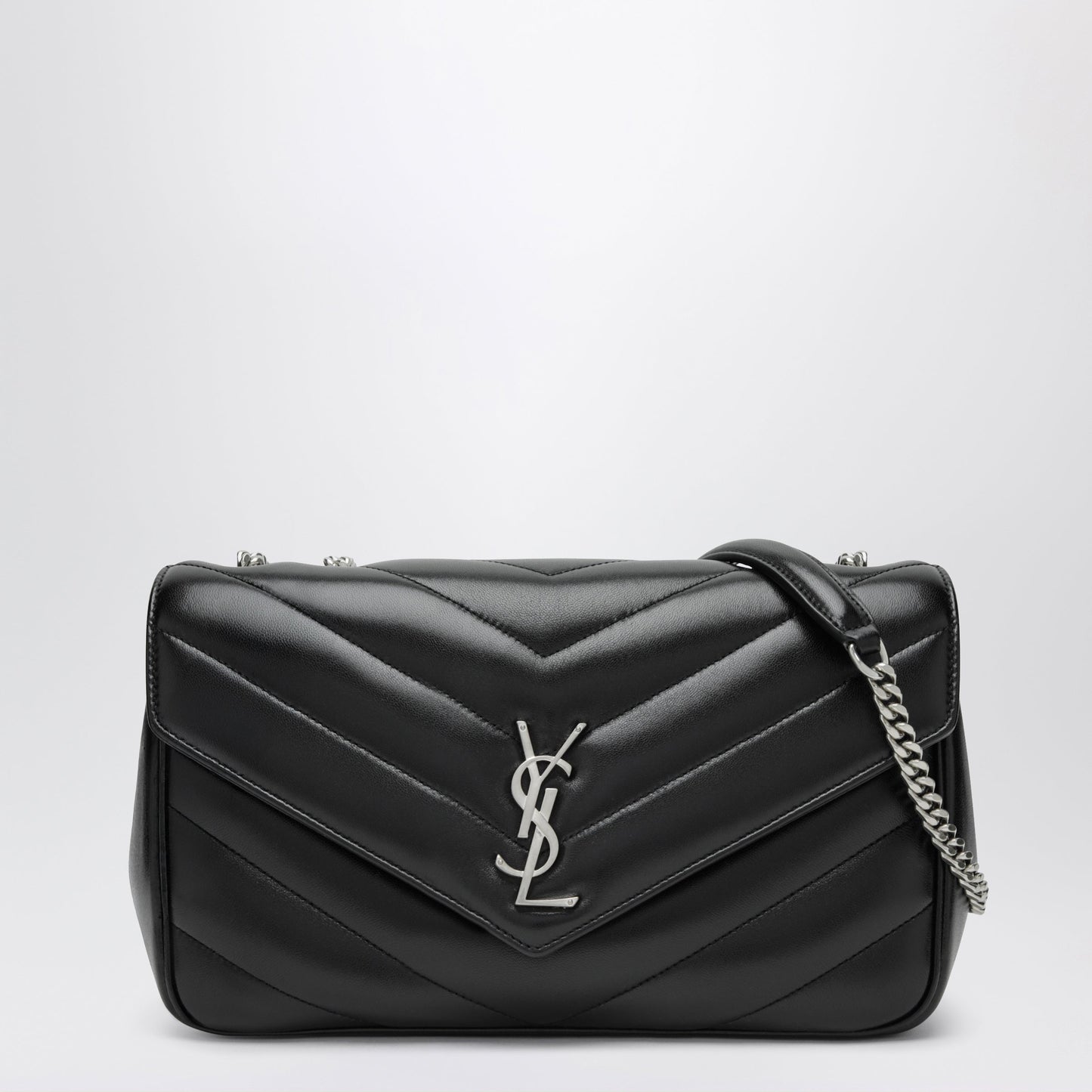 Saint Laurent Loulou Medium Quilted Lambskin Leather Bag In Black Women SAINT LAURENT