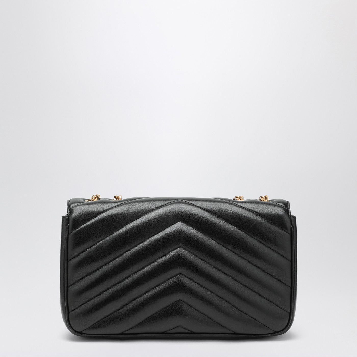 Saint Laurent Medium Black Leather Loulou Bag Women SAINT LAURENT