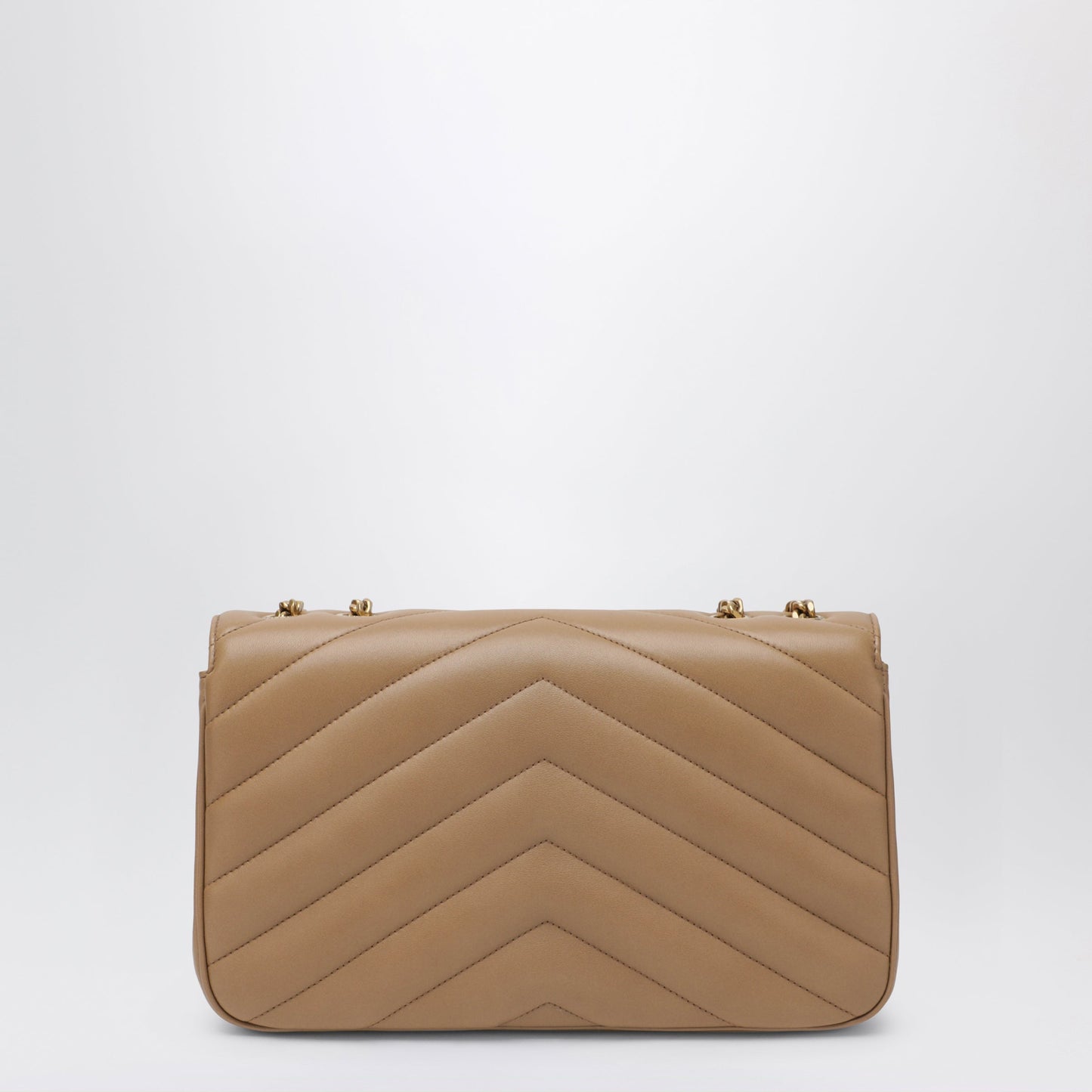 Saint Laurent Medium Light Brown Loulou Leather Bag Women SAINT LAURENT