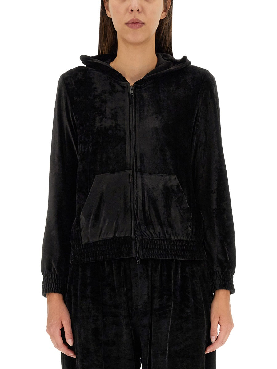 Balenciaga Women Bb Paris Zippered Sweatshirt BALENCIAGA