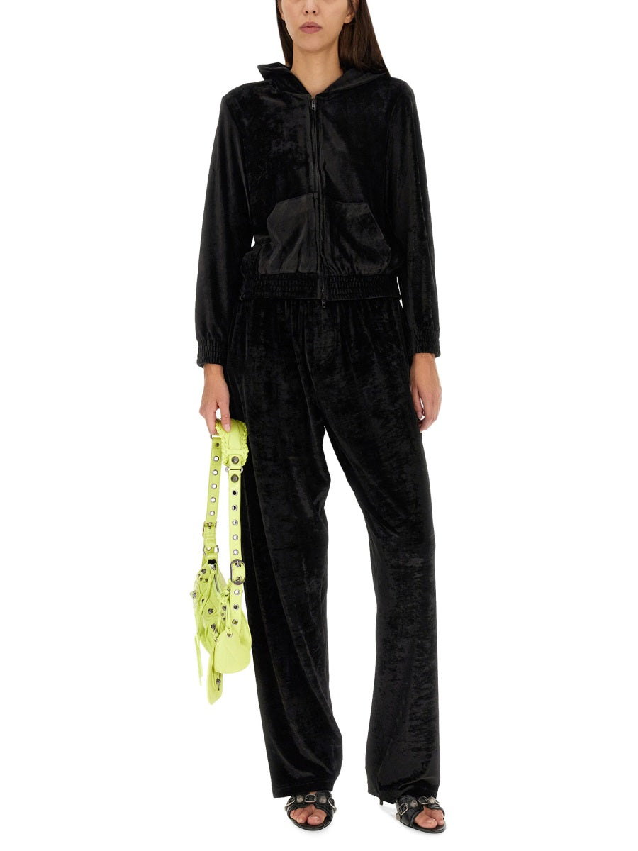 Balenciaga Women Bb Paris Zippered Sweatshirt BALENCIAGA