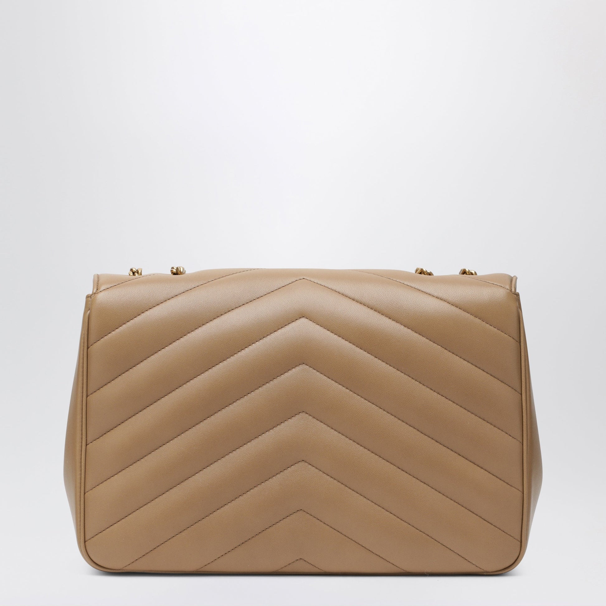 Saint Laurent Loulou Large Light Brown Leather Bag Women SAINT LAURENT
