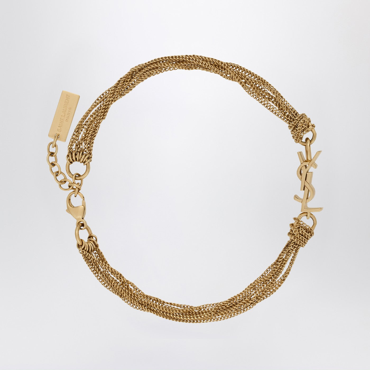 Saint Laurent Metal Bracelet With Cassandre Tassel Women SAINT LAURENT