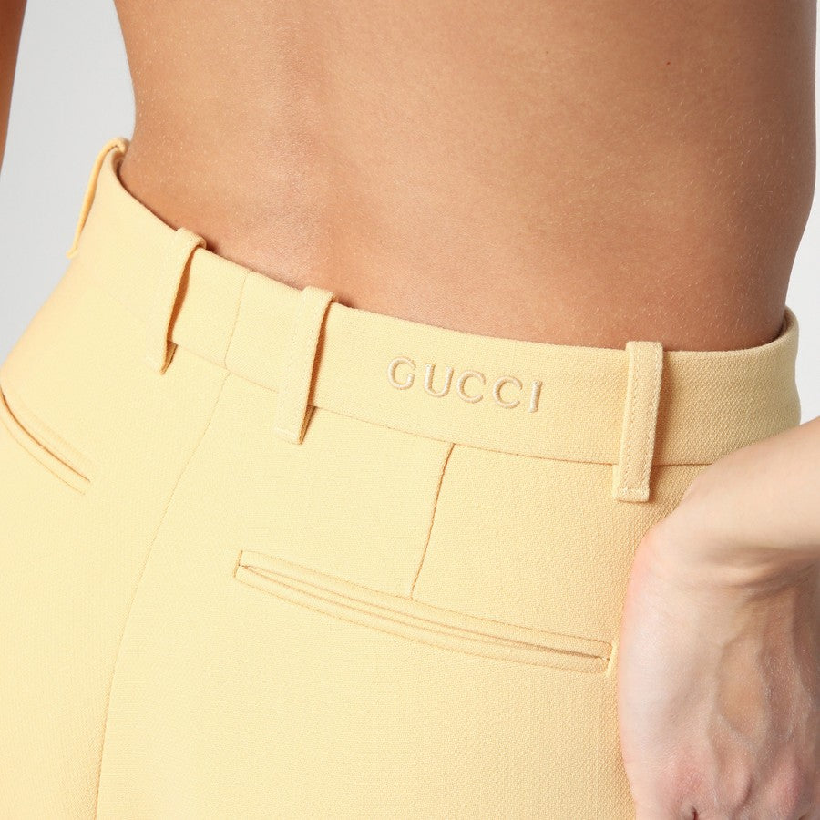 Gucci Women Coloured Wool Crepe Trousers GUCCI