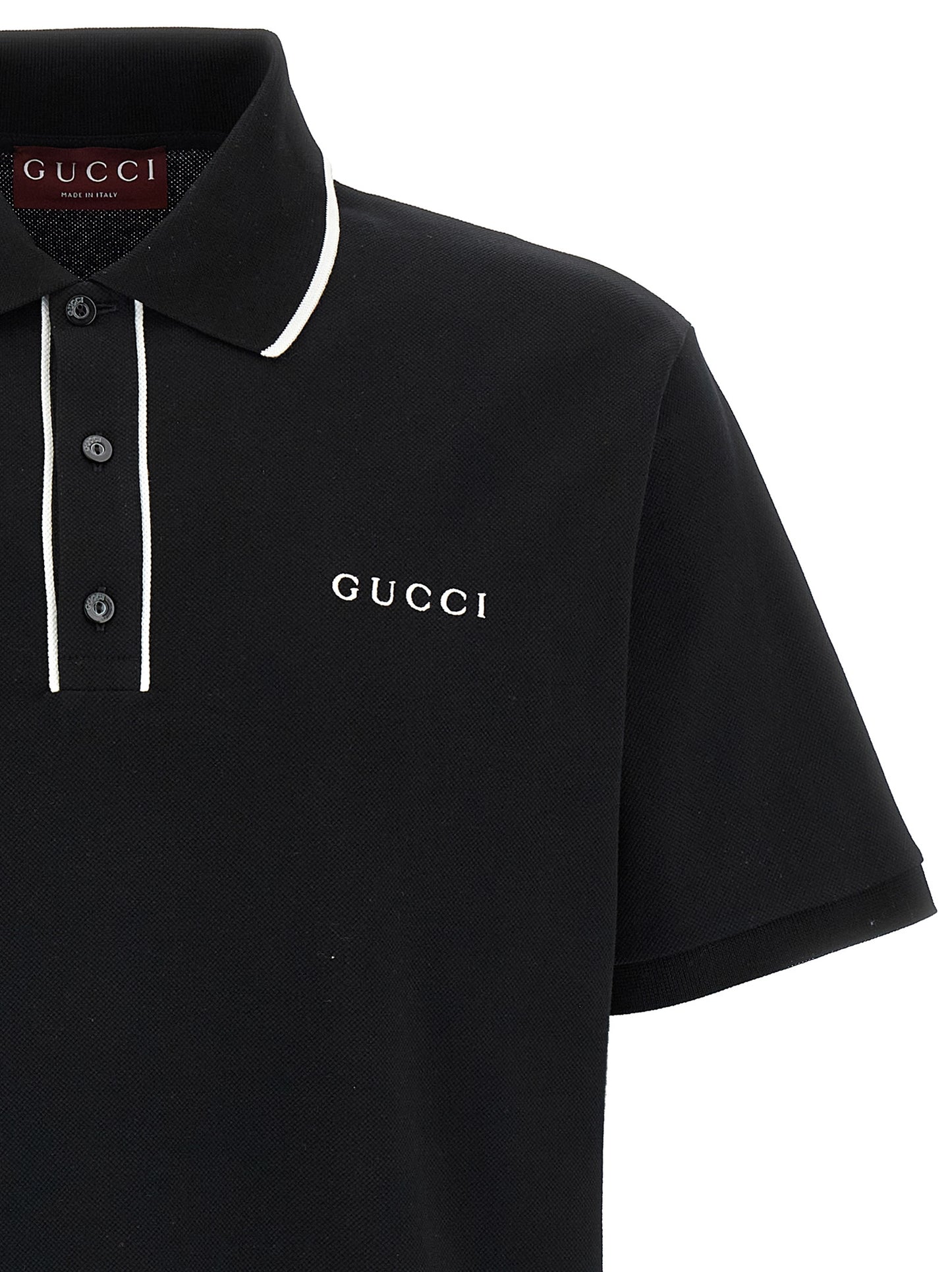 Gucci Men Logo Embroidery Polo Shirt GUCCI