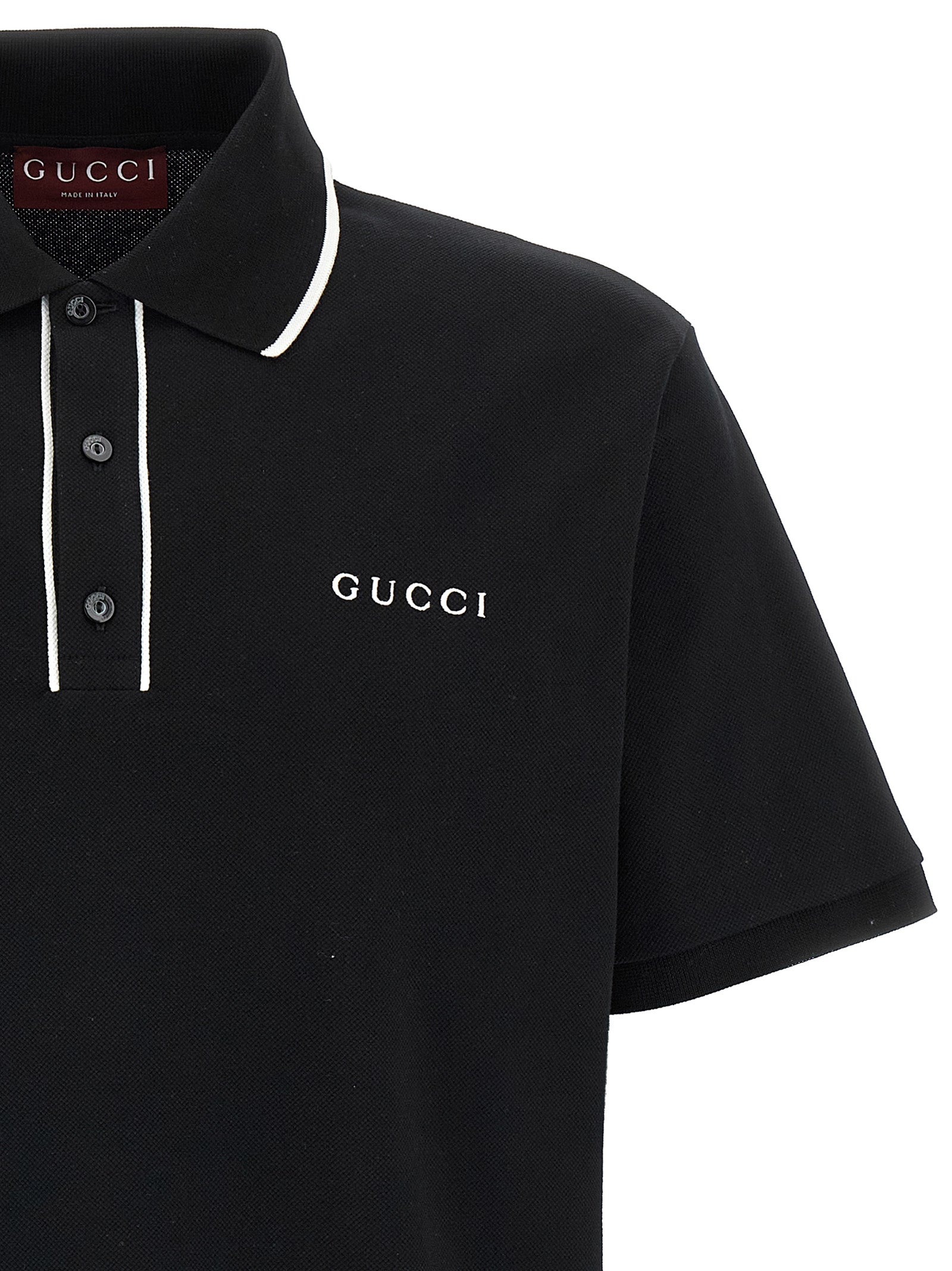 Gucci Men Logo Embroidery Polo Shirt GUCCI