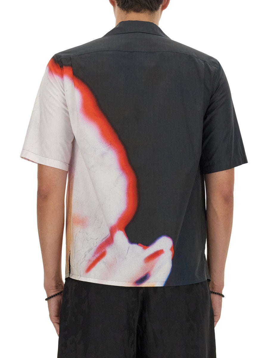 Alexander Mcqueen Men Hawaiian Shirt ALEXANDER MCQUEEN