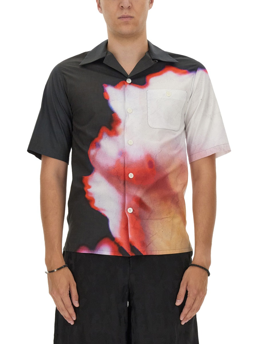 Alexander Mcqueen Men Hawaiian Shirt ALEXANDER MCQUEEN